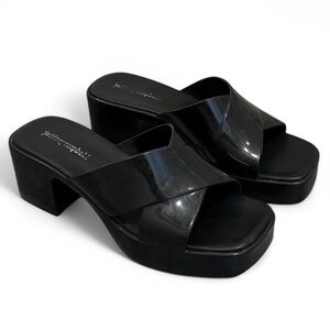 Jeffrey Campbell Black Women's Slide Sandals